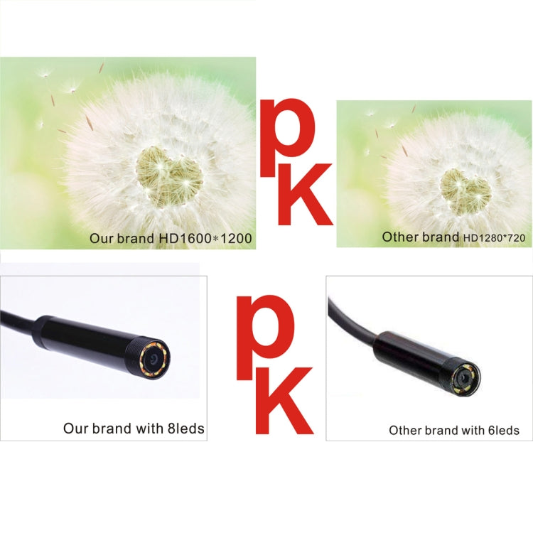 YPC110 8mm 2.0MP HD Camera WiFi Endoscope Snake Tube Inspection Camera with 8 LED, Waterproof IP68, Lens Diameter: 8mm, Length: 10m, Soft Line -  by PMC TechLife | Online Shopping South Africa | PMC TechLife | Buy Now Pay Later Mobicred