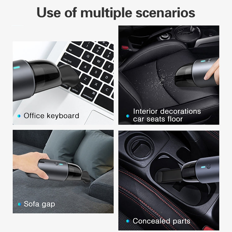 Car / Household Wireless Portable 90W Handheld Powerful Vacuum Cleaner (Navy Blue) - Vacuum Cleaner by PMC TechLife | Online Shopping South Africa | PMC TechLife | Buy Now Pay Later Mobicred
