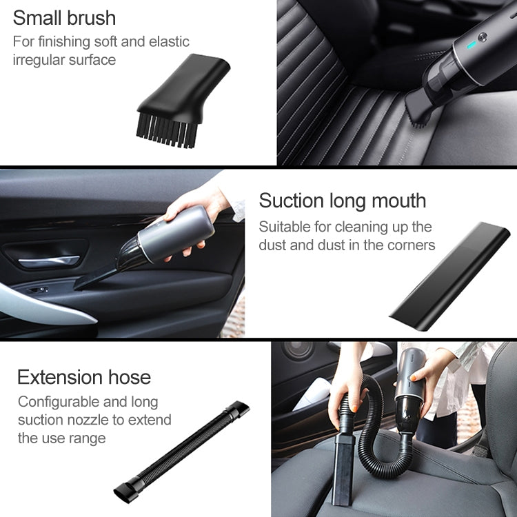 Car / Household Wireless Portable 90W Handheld Powerful Vacuum Cleaner (Navy Blue) - Vacuum Cleaner by PMC TechLife | Online Shopping South Africa | PMC TechLife | Buy Now Pay Later Mobicred
