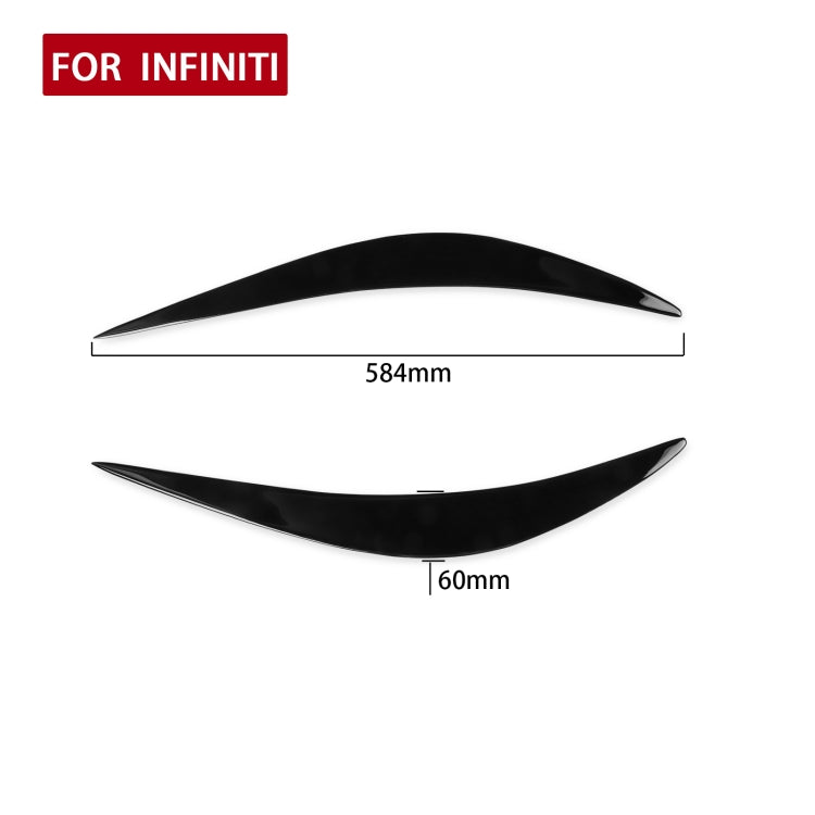 Car ABS Light Eyebrow For Infiniti Q50 2014-2019 - Lamp Decoration by PMC TechLife | Online Shopping South Africa | PMC TechLife | Buy Now Pay Later Mobicred