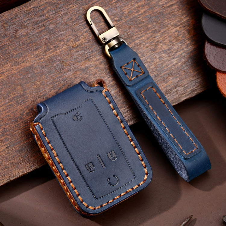 For Chevrolet GMC / Colorad 4-button C159 Car Key Leather Protective Case(Blue) - free shipping - PMC TechLife - Order now!