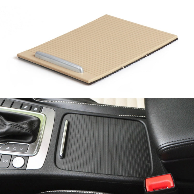Car Center Console Water Cup Holder Cover Trim for Volkswagen Magotan / CC / Passat, Left Driving(Dark Beige) - Stowing Tidying by PMC TechLife | Online Shopping South Africa | PMC TechLife | Buy Now Pay Later Mobicred