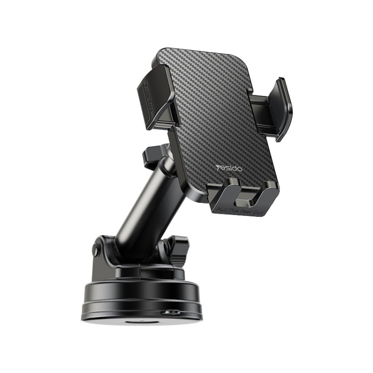 Yesido C173 Suction Cup Type Telescopic Rod Car Phone Holder (Black) - free shipping - PMC TechLife - Order now!