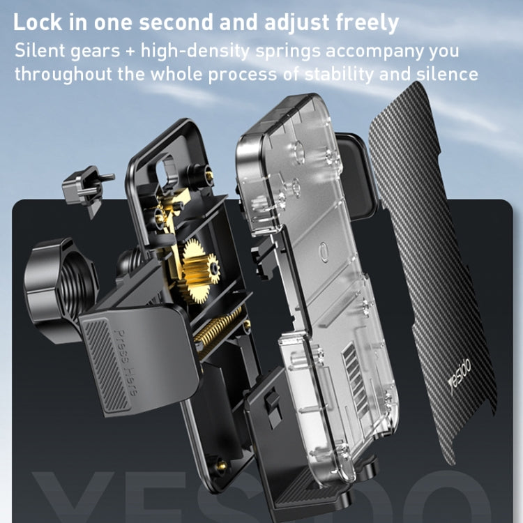 Yesido C173 Suction Cup Type Telescopic Rod Car Phone Holder (Black) - free shipping - PMC TechLife - Order now!