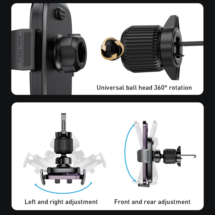 Yesido C241 Adjustable Car Air Vent Mobile Phone Holder - Car Holders by Yesido | Online Shopping South Africa | PMC TechLife | Buy Now Pay Later Mobicred