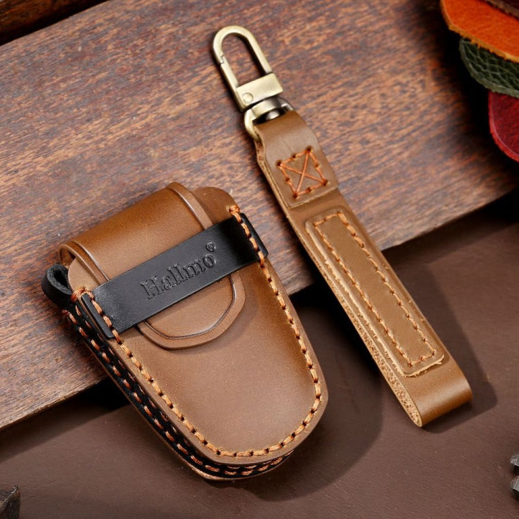 For Cadillac / CT5 / CT6 / XT6 5-button C087 Car Key Leather Protective Case (Brown) - Car Key Cases by PMC TechLife | Online Shopping South Africa | PMC TechLife | Buy Now Pay Later Mobicred