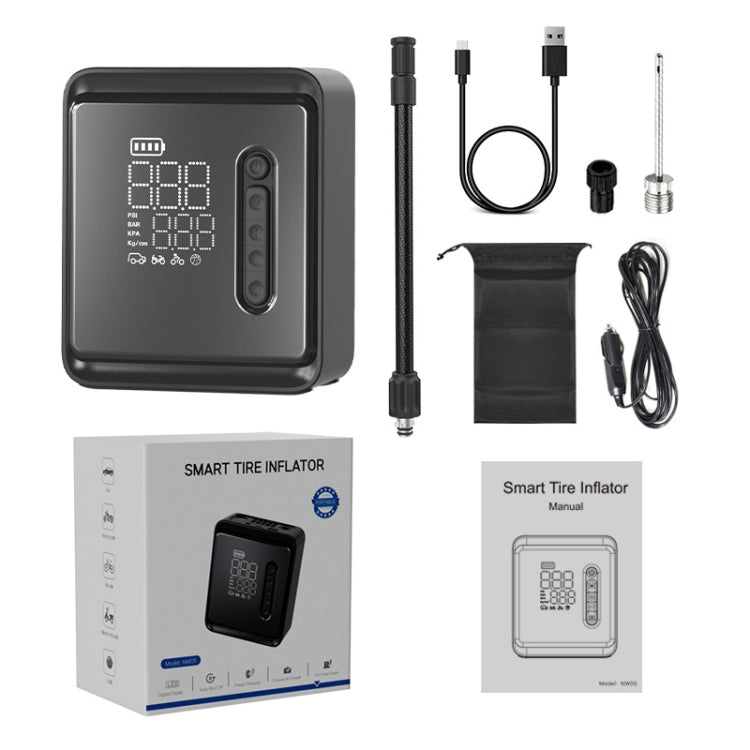 NW05-P Car Portable Air Pump Multifunctional Wireless Electric Air Pump - Inflatable Pump by PMC TechLife | Online Shopping South Africa | PMC TechLife