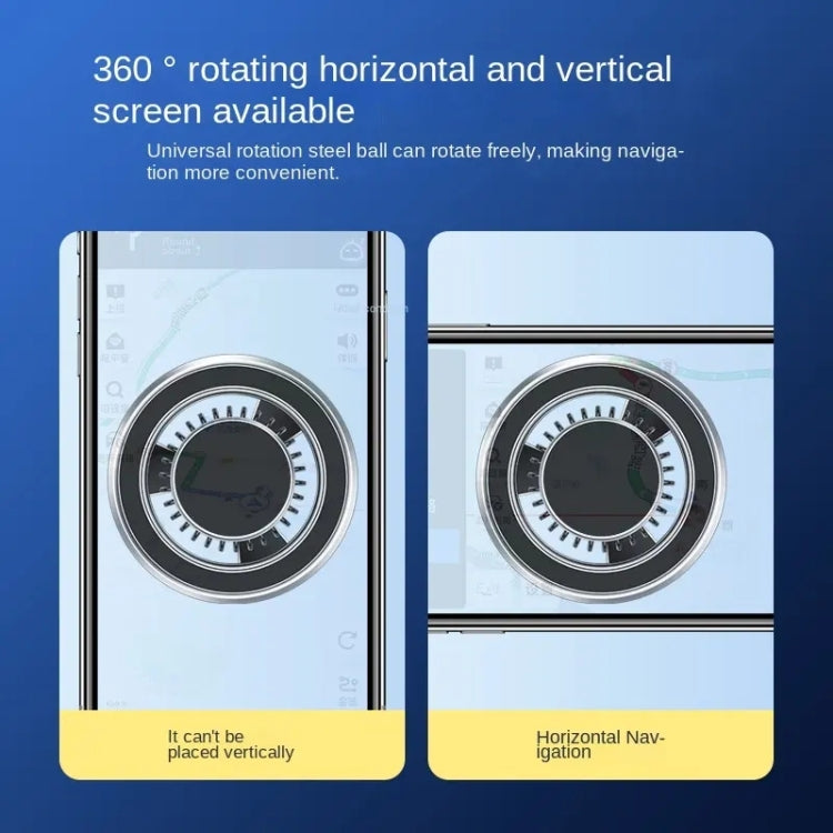 F68 360 Degree Rotating Car Magnetic Mobile Phone Bracket (Silver) - Car Holders by PMC TechLife | Online Shopping South Africa | PMC TechLife | Buy Now Pay Later Mobicred