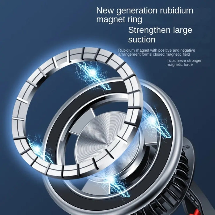 F83 Car Air Outlet Vent Magnetic Mobile Phone Navigation Holder (Silver) - Car Holders by PMC TechLife | Online Shopping South Africa | PMC TechLife | Buy Now Pay Later Mobicred