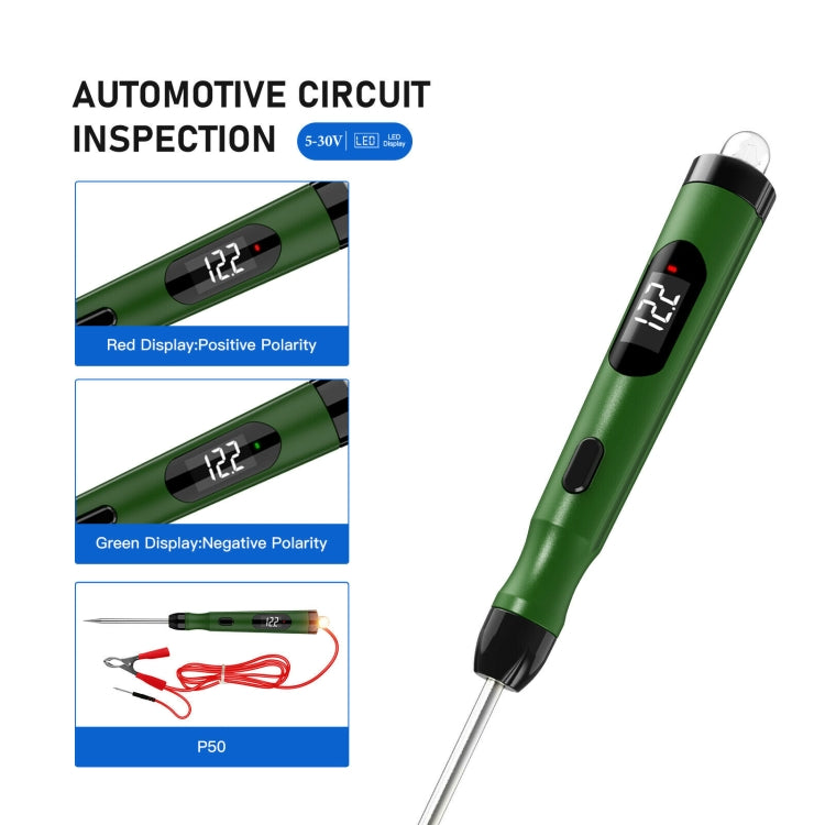 TopDiag P50 Car Digital Display Positive Load Voltage Measuring Instrument with Light - Electronic Test by PMC TechLife | Online Shopping South Africa | PMC TechLife | Buy Now Pay Later Mobicred
