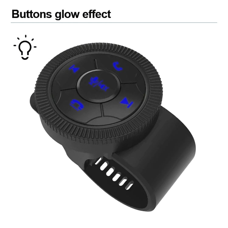 Universal Strap Shape Steering Wheel Remote Control Car Multimedia Wireless Button Remote Control (Black) - free shipping - PMC TechLife - Order now!