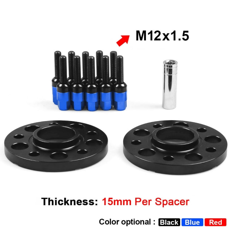 For Mercedes-Benz 15mm Car Modified Wheel Hub Flange Center Wheel Spacer with M12x1.5 Screws (Blue) - Wheels Tires & Parts by PMC TechLife | Online Shopping South Africa | PMC TechLife | Buy Now Pay Later Mobicred