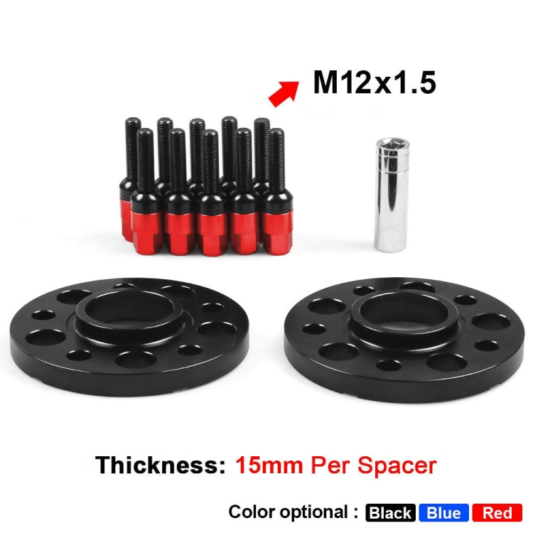 For Mercedes-Benz 15mm Car Modified Wheel Hub Flange Center Wheel Spacer with M12x1.5 Screws (Red) - Wheels Tires & Parts by PMC TechLife | Online Shopping South Africa | PMC TechLife