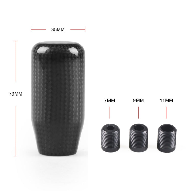 Universal Car Real Carbon Fiber Gear Head (Black) - free shipping - PMC TechLife - Order now!