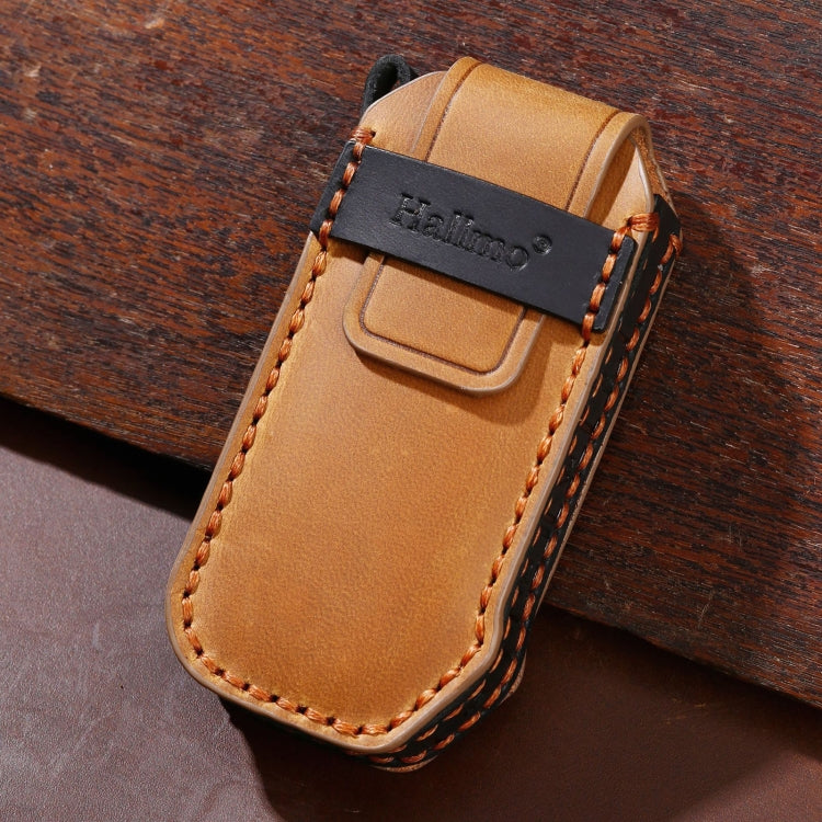 For Kia 5-button Hallmo Car Cowhide Leather Key Protective Cover Key Case(Brown) - free shipping - PMC TechLife - Order now!