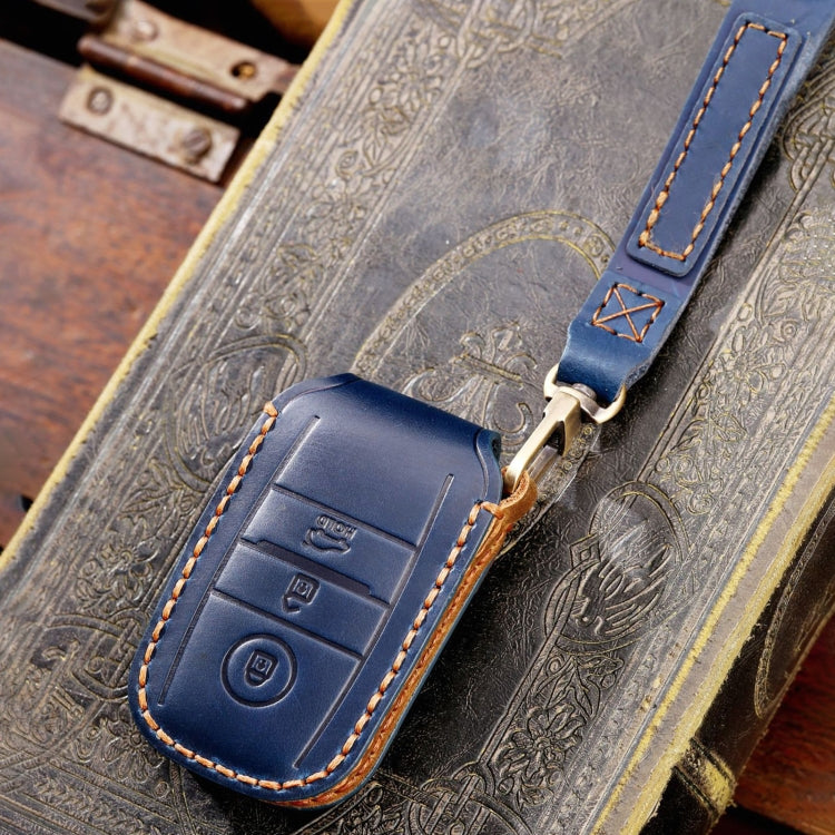 For Kia Sportage R / K5 / K4 / K2 / KX3 Hallmo A Style Car Cowhide Leather Key Protective Cover Key Case(Black) - free shipping - PMC TechLife - Order now!