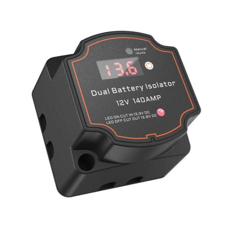 IP68 12V 140A Car Yacht RV Smart Dual Battery Isolation Controller VSR Digital Display Voltmeter - free shipping - PMC TechLife - Order now!