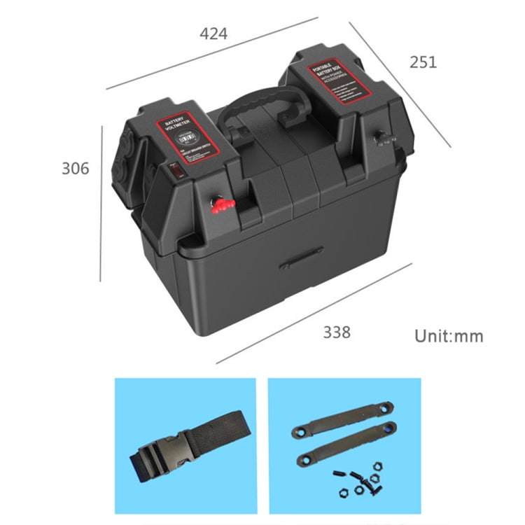 Outdoor Portable Multifunctional Battery Box 12V USB Output Emergency Power Supply - free shipping - PMC TechLife - Order now!