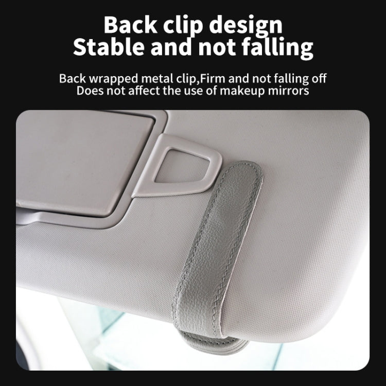 Car Sun Visor Glasses Clip Multi-functional Card Storage Bracket (Red) - Sunglasses & Glasses Clips by PMC TechLife | Online Shopping South Africa | PMC TechLife | Buy Now Pay Later Mobicred