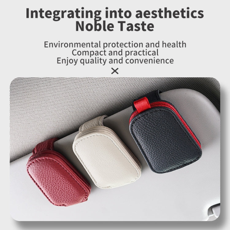 Car Sun Visor Glasses Clip Multi-functional Card Storage Bracket (Red) - Sunglasses & Glasses Clips by PMC TechLife | Online Shopping South Africa | PMC TechLife | Buy Now Pay Later Mobicred
