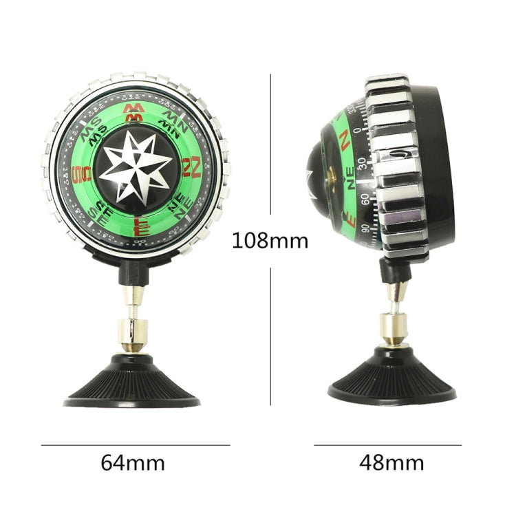 LC530 Car Compass Ball Compass Car Decoration With Suction Cup - Clocks & Car Meters by PMC TechLife | Online Shopping South Africa | PMC TechLife | Buy Now Pay Later Mobicred
