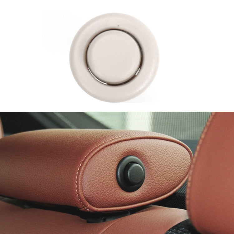 For BMW E90 / F18 Left Driving Car Rear Seat Headrest Switch Button 52207251371-1(Beige White) - Car Switches by PMC TechLife | Online Shopping South Africa | PMC TechLife | Buy Now Pay Later Mobicred