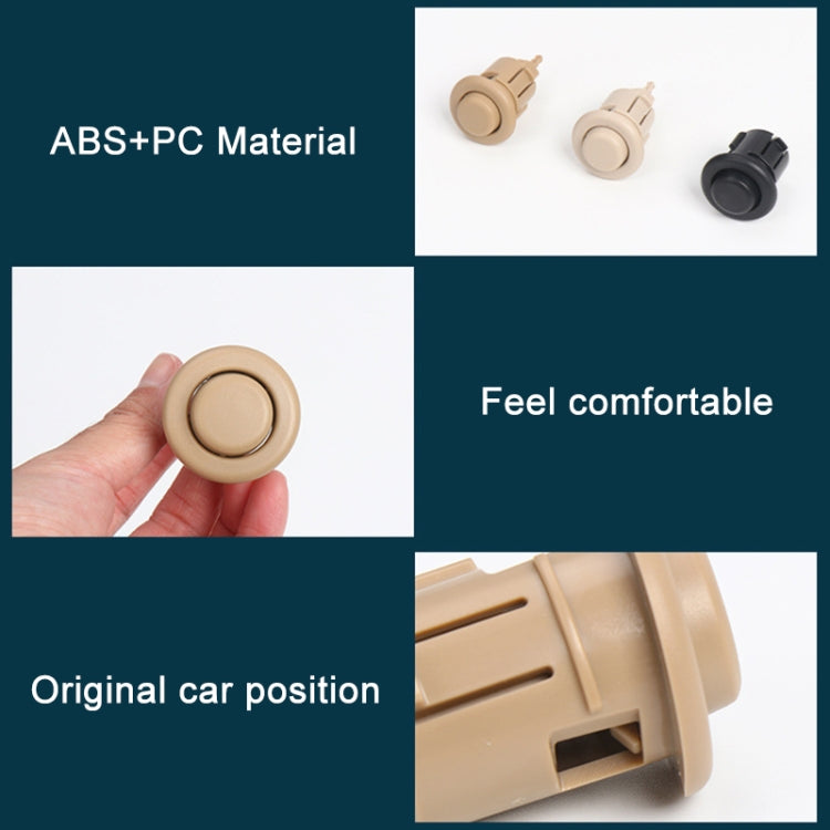 For BMW E90 / F18 Left Driving Car Rear Seat Headrest Switch Button 52207251369-1(Beige) - Car Switches by PMC TechLife | Online Shopping South Africa | PMC TechLife | Buy Now Pay Later Mobicred