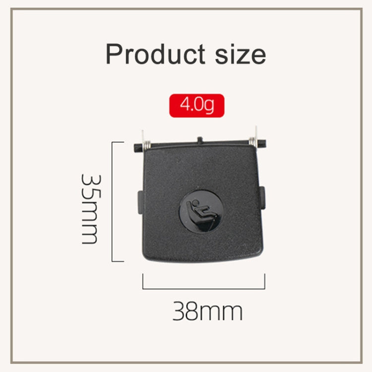 For BMW 3 Series E92 Left Driving Car Child Safety Seat Isofix Switch Cover 5220 6970 744-1(Black) - Seat Accessories by PMC TechLife | Online Shopping South Africa | PMC TechLife