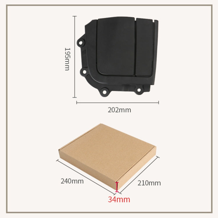 For BMW 3 Series E93 Left Driving Car Convertible Rear Platform Right Hinge Cover Folding Cover 5437 7175 482(Grey) - Others by PMC TechLife | Online Shopping South Africa | PMC TechLife | Buy Now Pay Later Mobicred