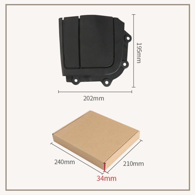 For BMW 3 Series E93 Left Driving Car Convertible Rear Platform Left Hinge Cover Folding Cover 5437 7174 547(Beige) - Others by PMC TechLife | Online Shopping South Africa | PMC TechLife | Buy Now Pay Later Mobicred