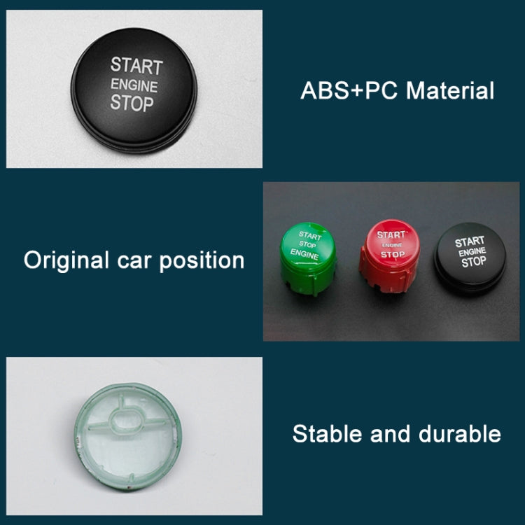 One-key Start Engine Stop Switch Button for Land Rover Freelander 2, Left Driving (Green) - Car Switches by PMC TechLife | Online Shopping South Africa | PMC TechLife | Buy Now Pay Later Mobicred