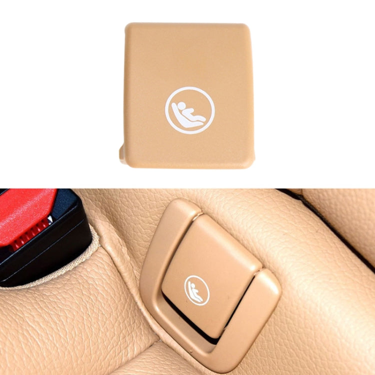 Child Seat Rear Row Seat Safety Belt Anchor Cover For volvo V90 / S90 / S60 / XC40 / XC60, Left-Drive(Brown) - Auto Fastener & Clips by PMC TechLife | Online Shopping South Africa | PMC TechLife | Buy Now Pay Later Mobicred