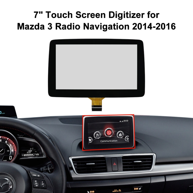 For Mazda Axela 2014-2016 7 inch Car Capacitive Touch Screen BHP1611J0D - Accessories & Parts by PMC TechLife | Online Shopping South Africa | PMC TechLife | Buy Now Pay Later Mobicred