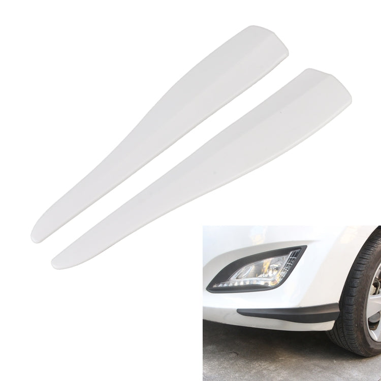1 Pair Car Solid Color Silicone Bumper Strip, Style: Short (White) - Anti Collision Sticker by PMC TechLife | Online Shopping South Africa | PMC TechLife | Buy Now Pay Later Mobicred