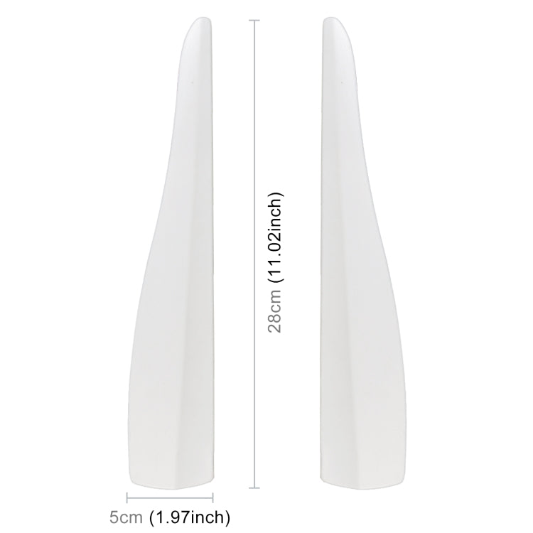 1 Pair Car Solid Color Silicone Bumper Strip, Style: Short (White) - Anti Collision Sticker by PMC TechLife | Online Shopping South Africa | PMC TechLife | Buy Now Pay Later Mobicred