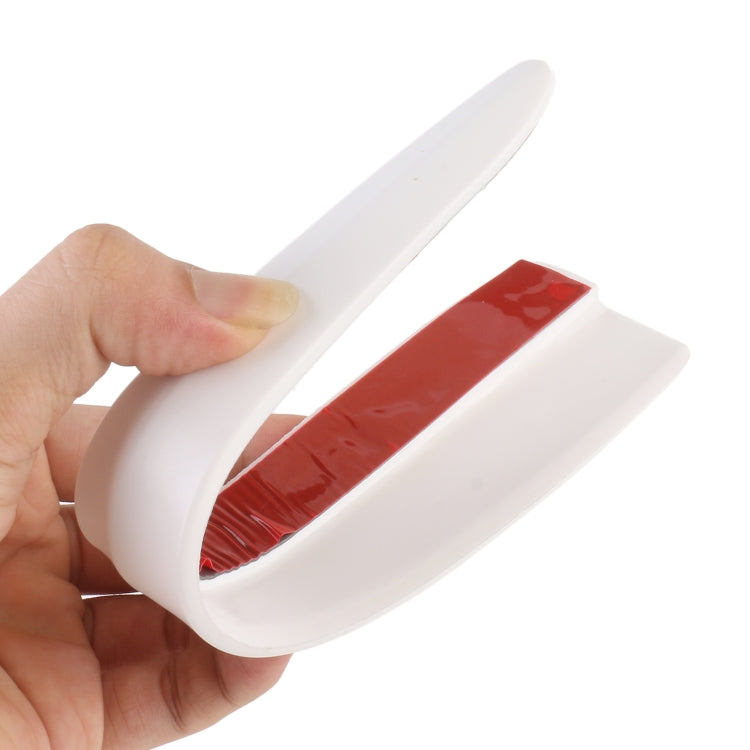 1 Pair Car Solid Color Silicone Bumper Strip, Style: Short (White) - Anti Collision Sticker by PMC TechLife | Online Shopping South Africa | PMC TechLife | Buy Now Pay Later Mobicred