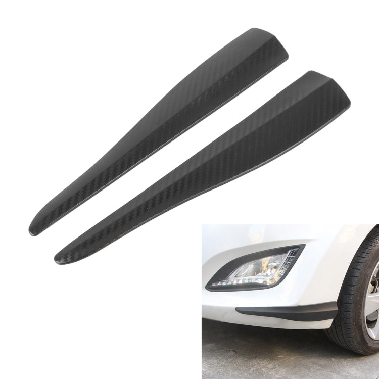 1 Pair Car Carbon Fiber Silicone Bumper Strip, Style: Short (Black) - free shipping - PMC TechLife - Order now!