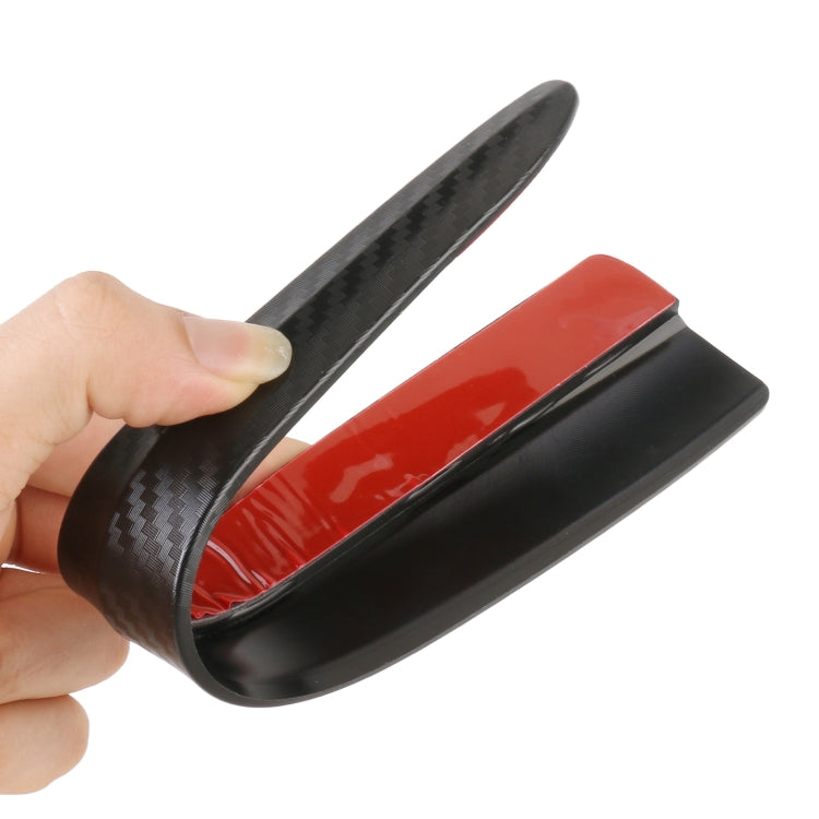 1 Pair Car Carbon Fiber Silicone Bumper Strip, Style: Short (Black) - free shipping - PMC TechLife - Order now!