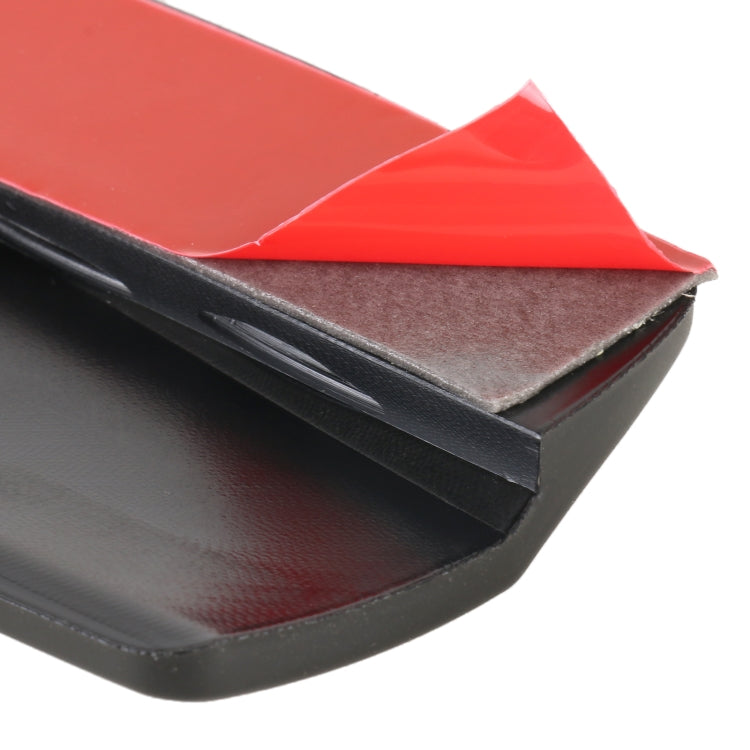 1 Pair Car Carbon Fiber Silicone Bumper Strip, Style: Short (Black) - free shipping - PMC TechLife - Order now!