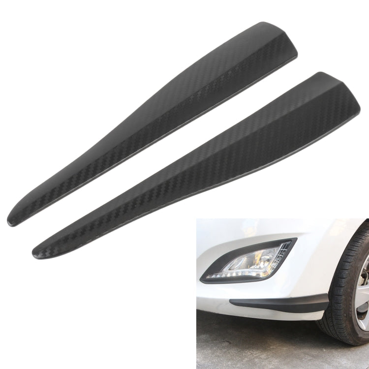 1 Pair Car Carbon Fiber Silicone Bumper Strip, Style: Long (Black) - Anti Collision Sticker by PMC TechLife | Online Shopping South Africa | PMC TechLife | Buy Now Pay Later Mobicred