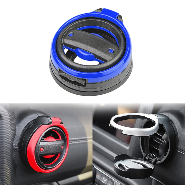 For Jeep Wrangler JK 2007-2017 JL / JT 2018+ Car Air Conditioner Air Vent Water Cup Holder (Blue) - Car Drink Holders by PMC TechLife | Online Shopping South Africa | PMC TechLife | Buy Now Pay Later Mobicred