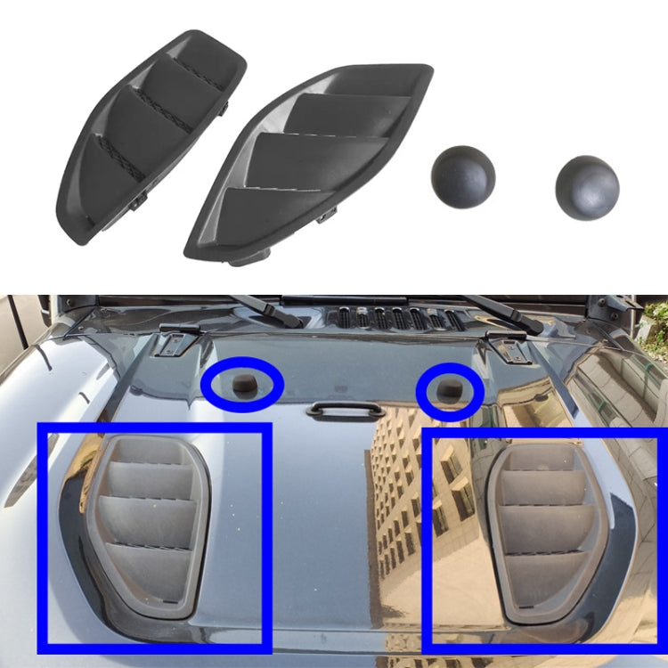 For Jeep Wrangler JK 2007-2017 Car Hood Trim Panel + Hood Ball Head Set - Decorative Sticker by PMC TechLife | Online Shopping South Africa | PMC TechLife | Buy Now Pay Later Mobicred