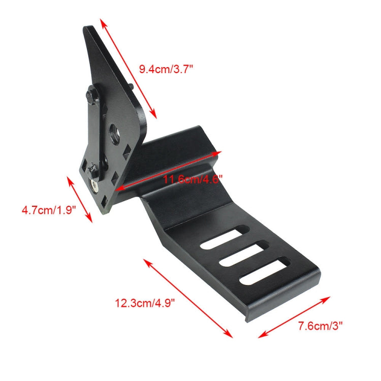 For Jeep Wrangler JL 2018-2019 Car Modification Curved Metal Left Foot Rest Pedal - Foot Pedal by PMC TechLife | Online Shopping South Africa | PMC TechLife | Buy Now Pay Later Mobicred