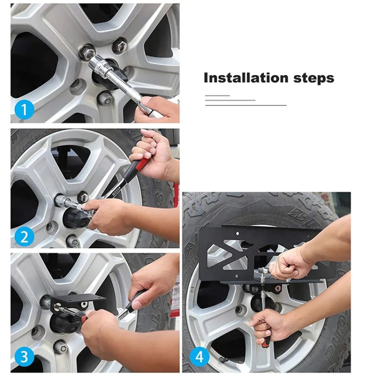 For Jeep Wrangler JL 2018-2019 US Version Car Modified Tire License Plate Frame Mounting Bracket - License Plate Covers & Frames by PMC TechLife | Online Shopping South Africa | PMC TechLife | Buy Now Pay Later Mobicred