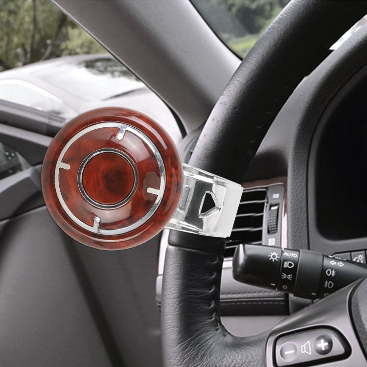YI-71 Car Steering Wheel Booster Ball Car Power Handle (Walnut wood) - Steering Wheel Accessories by PMC TechLife | Online Shopping South Africa | PMC TechLife | Buy Now Pay Later Mobicred