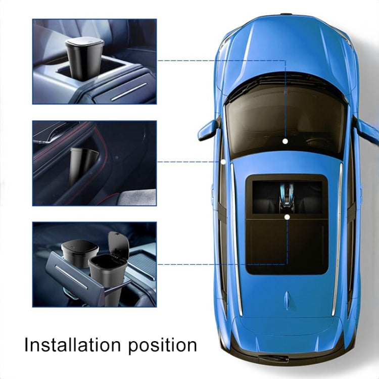 Car Center Armrest Storage Box Push-type Trash Can with Lid - Stowing Tidying by PMC TechLife | Online Shopping South Africa | PMC TechLife | Buy Now Pay Later Mobicred