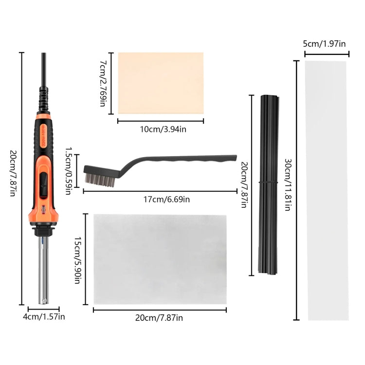 100W Electric Soldering Iron Plastic Welding Machine Car Bumper Repair Plier, US Plug (Blue) - Hand Tool Sets by PMC TechLife | Online Shopping South Africa | PMC TechLife | Buy Now Pay Later Mobicred