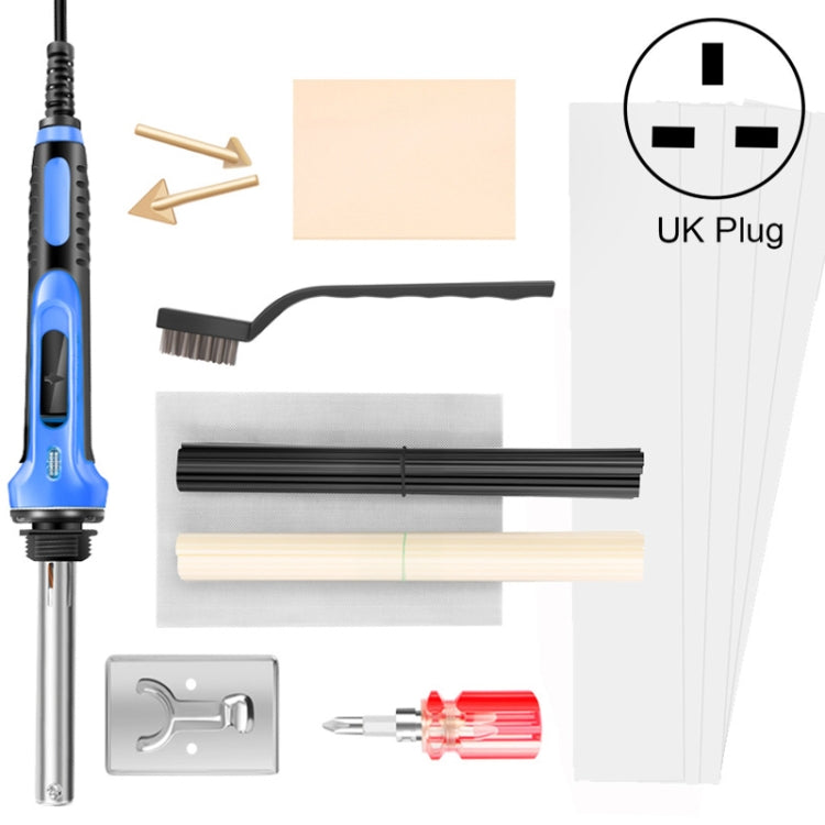 100W Electric Soldering Iron Plastic Welding Machine Car Bumper Repair Plier, UK Plug (Blue) - Hand Tool Sets by PMC TechLife | Online Shopping South Africa | PMC TechLife | Buy Now Pay Later Mobicred