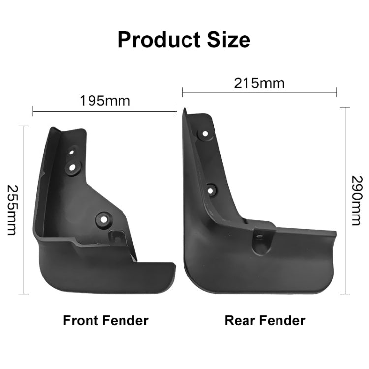 For Mazda CX-5 2022 4pcs/Set Car Auto Soft Plastic Splash Flaps Fender Guard - Mudguards by PMC TechLife | Online Shopping South Africa | PMC TechLife | Buy Now Pay Later Mobicred