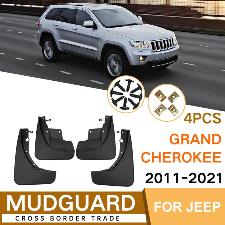 For Jeep Grand Cherokee 2011-2021 4pcs/Set Car Auto Soft Plastic Splash Flaps Fender Guard - free shipping - PMC TechLife - Order now!